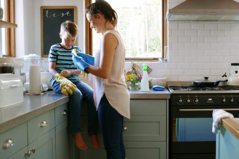 How can parents stay ahead of clutter and daily wear